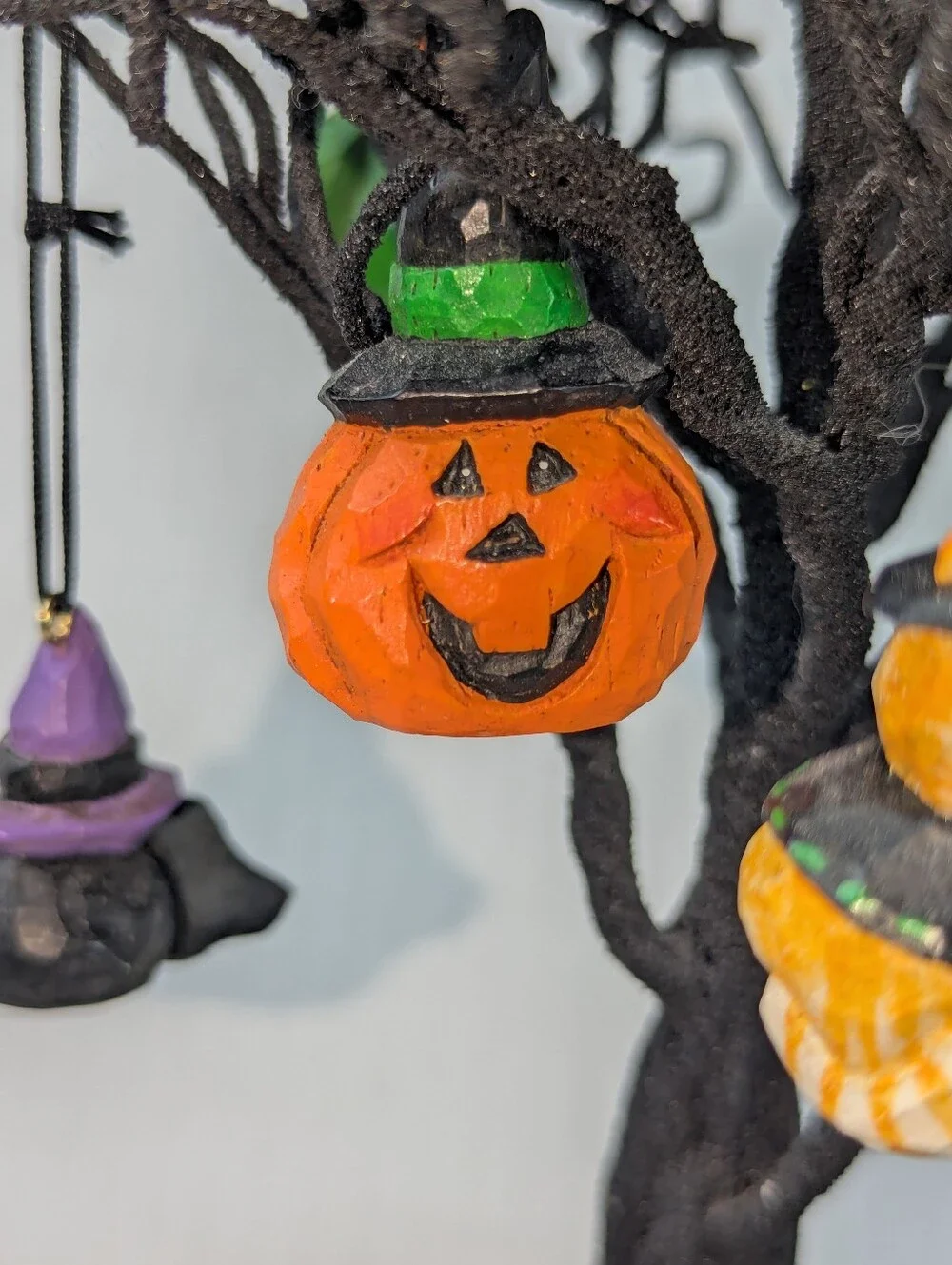 VINTAGE Midwest of Cannon Falls Halloween Tree + 6 Eddie Walker Ornaments